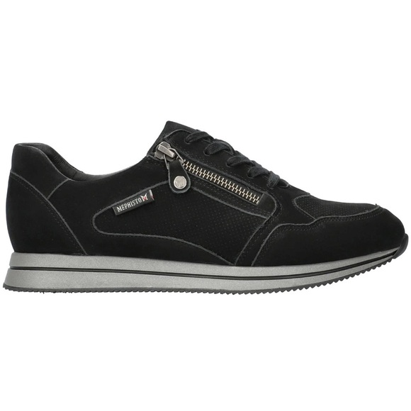 Mephisto Women's Leenie Sneaker Black Bucksoft 8